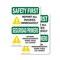 Signmission Safety Culture Sign, 5 in Width, Vinyl Decal, Rectangle OS-2PACK-SF-D-57-L-10856 - alternate 1